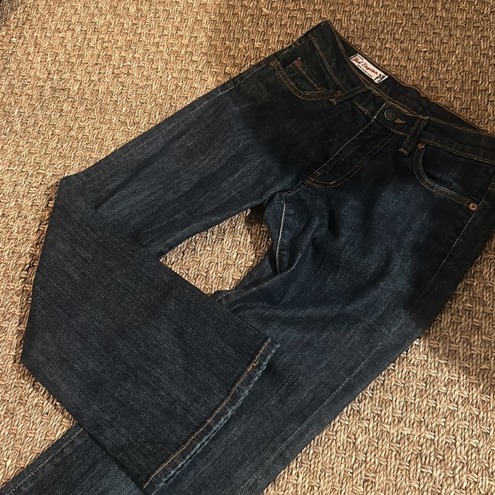 Red Engine‎ Denim Cropped Wide Leg Denim Size 27